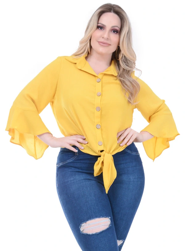 Blusa Predilect´s Botoes Plus Size