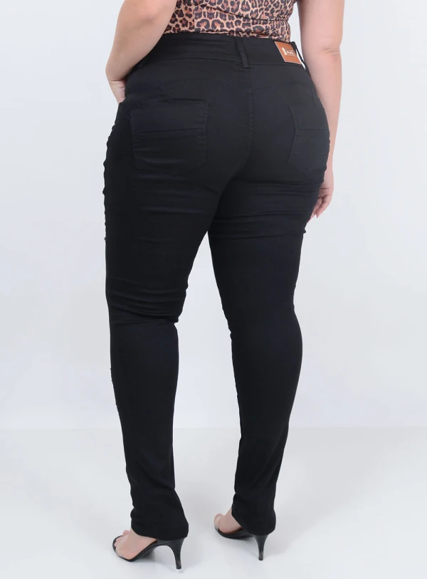Calça Jeans Destroyed Plus Size