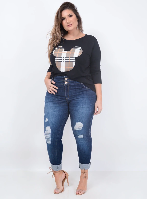 Blusa Ekori Mickey Plus Size