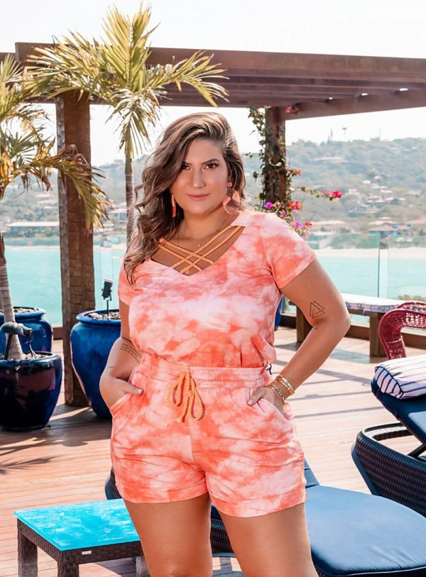 Conjunto Plus Size Strappy