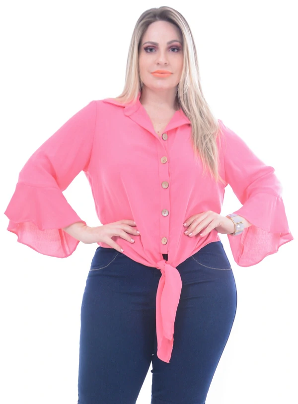 Blusa Predilect´s Botoes Plus Size