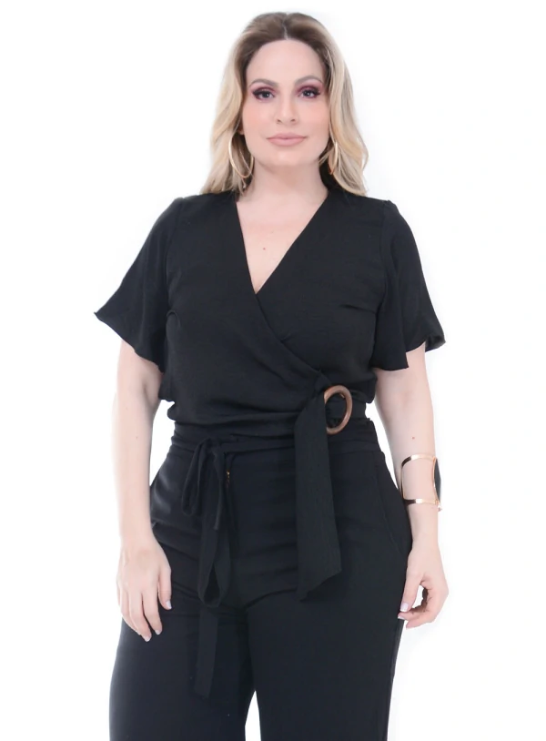 Blusa Predilect´s Linho Plus Size