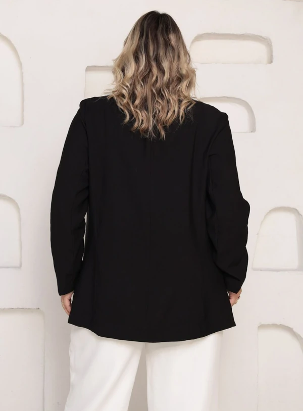 Blazer Alongado Plus Size