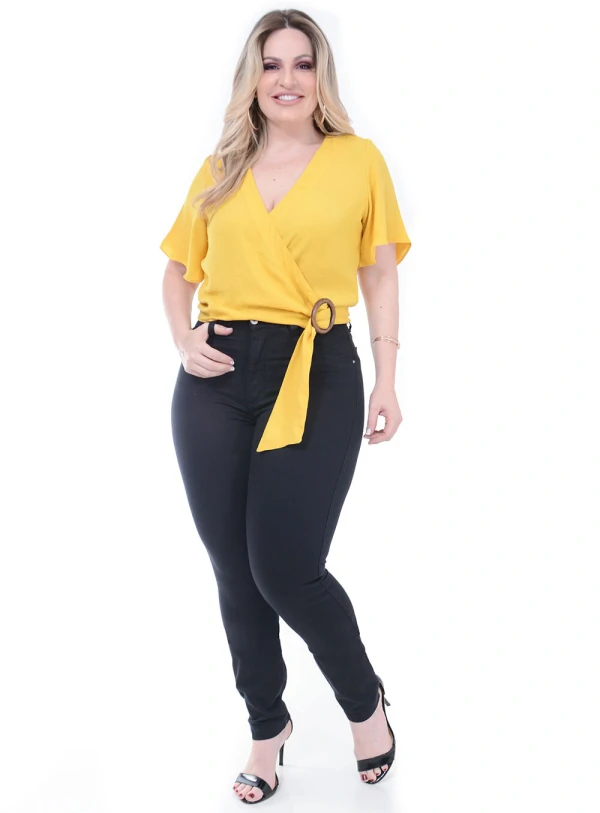 Blusa Predilect´s Linho Plus Size