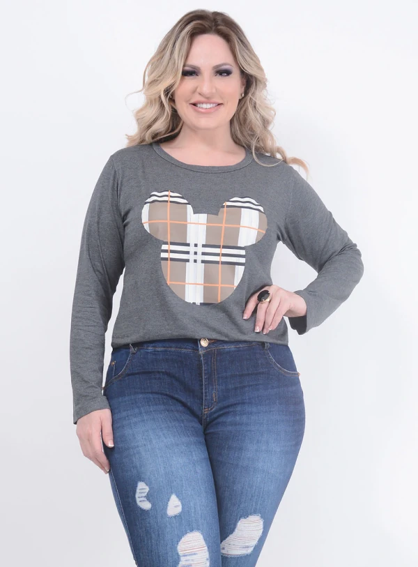 Blusa Ekori Mickey Plus Size