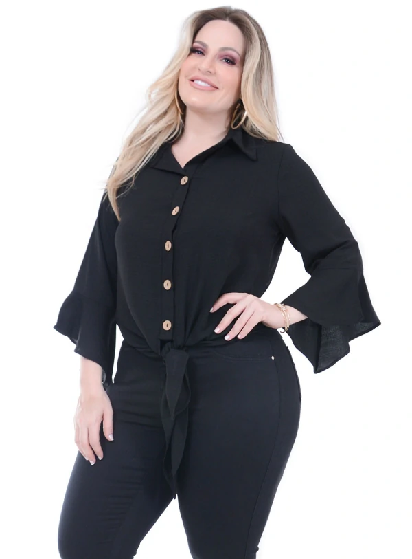 Blusa Predilect´s Botoes Plus Size