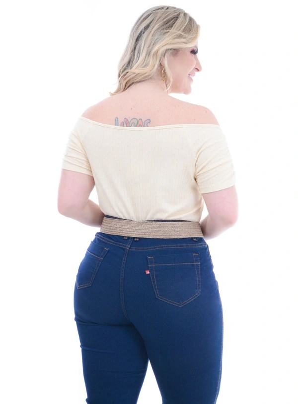Blusa Plus Size Canelada