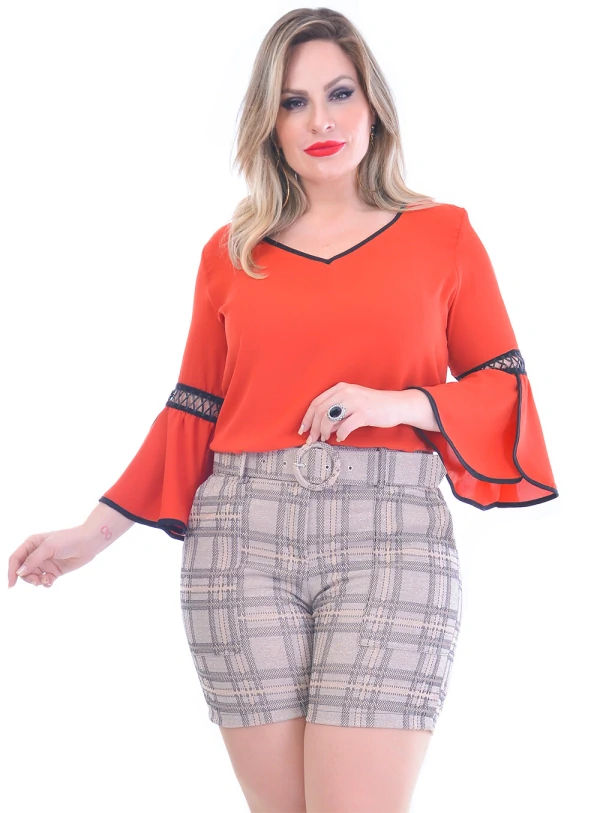 Blusa Plus Size Grissa