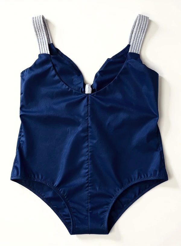 Maiô Plus Size Recorte Bicolor Laço no Decote em Malha Active