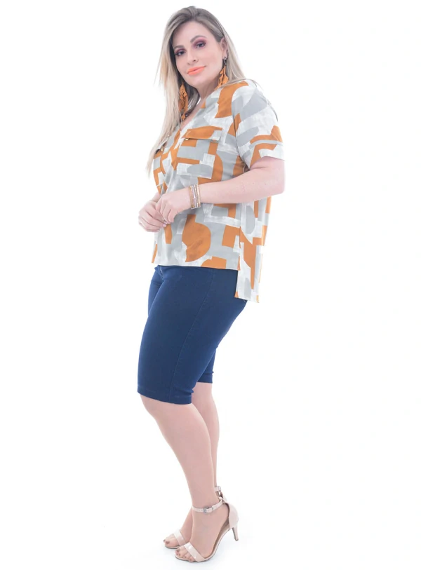 Blusa Predilects Bolsos Plus Size