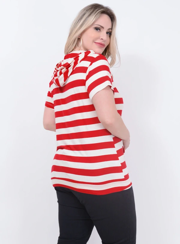 Blusa Listrada Sweet Plus Size