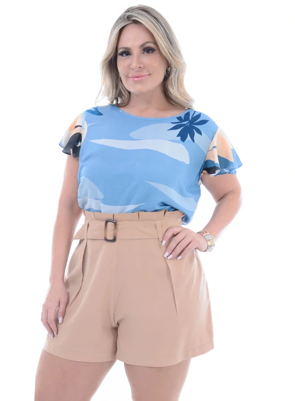 Blusa Plus Size Sorriso