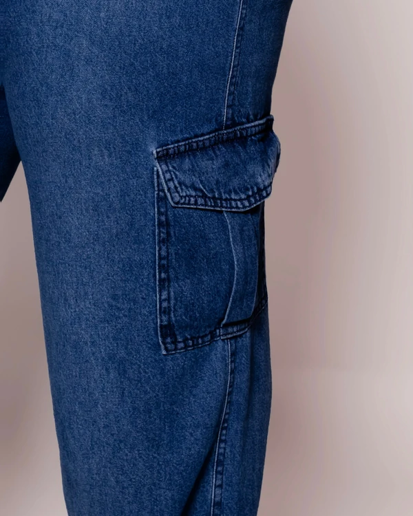 Calça Wide Leg Cargo Plus Size Cós com Elástico