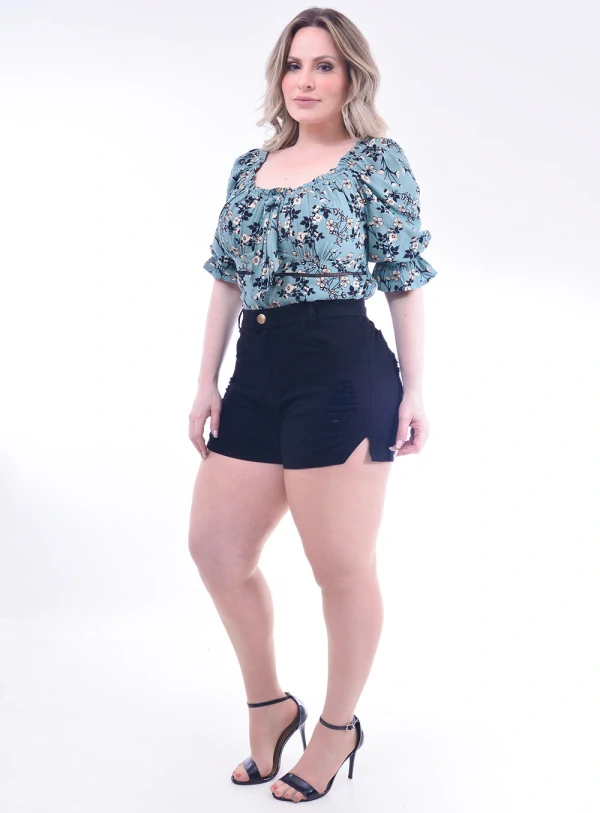 Blusa Plus Size Floral