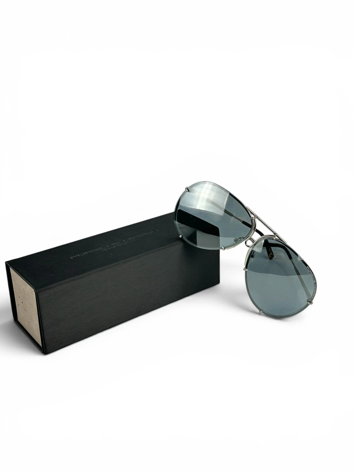 FotoÓculos De Sol Porsche Design P'8478 Titanio Com 2 Lentes Azul Espelhado