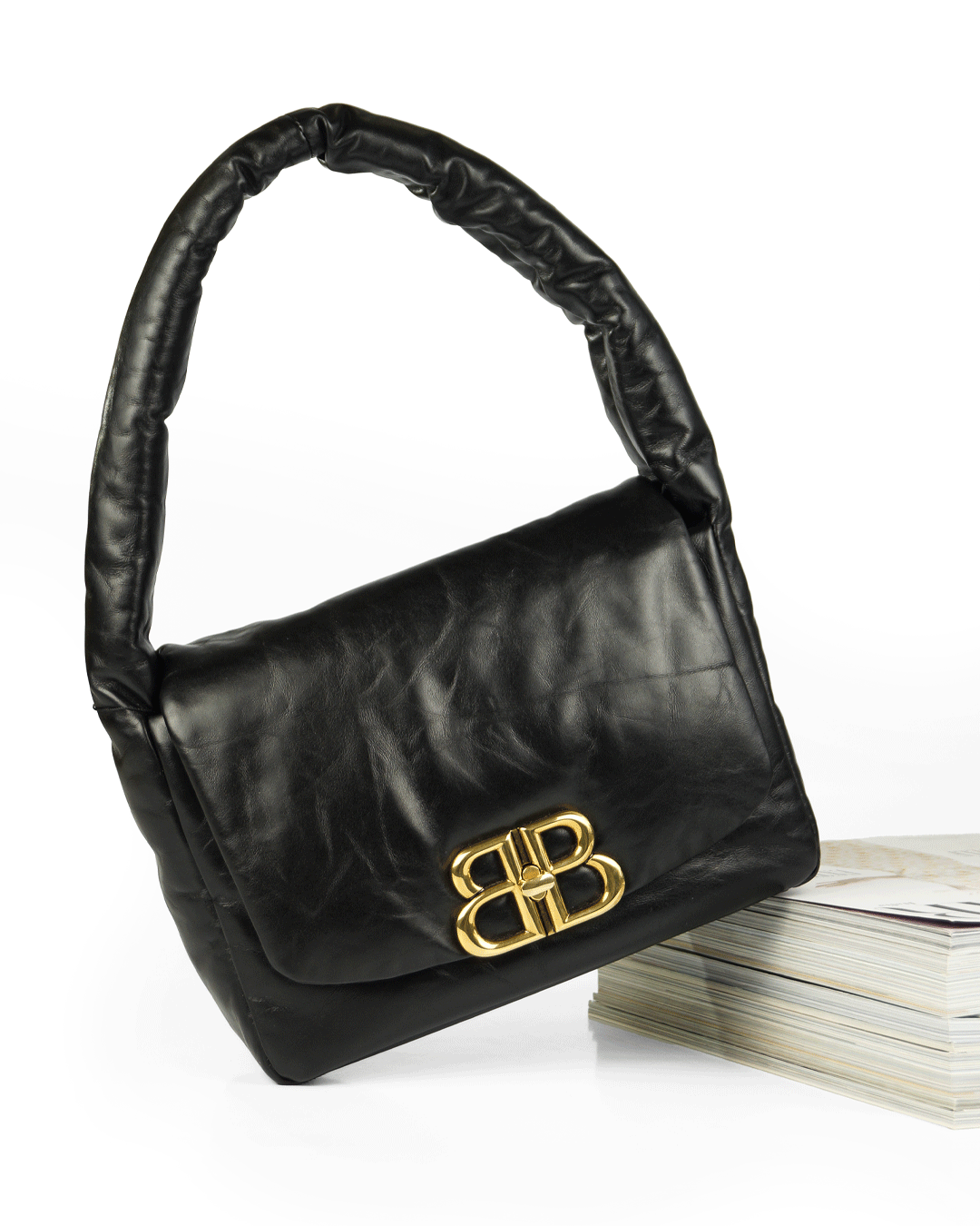 FotoBolsa Balenciaga BB Soft Top Handle Preta