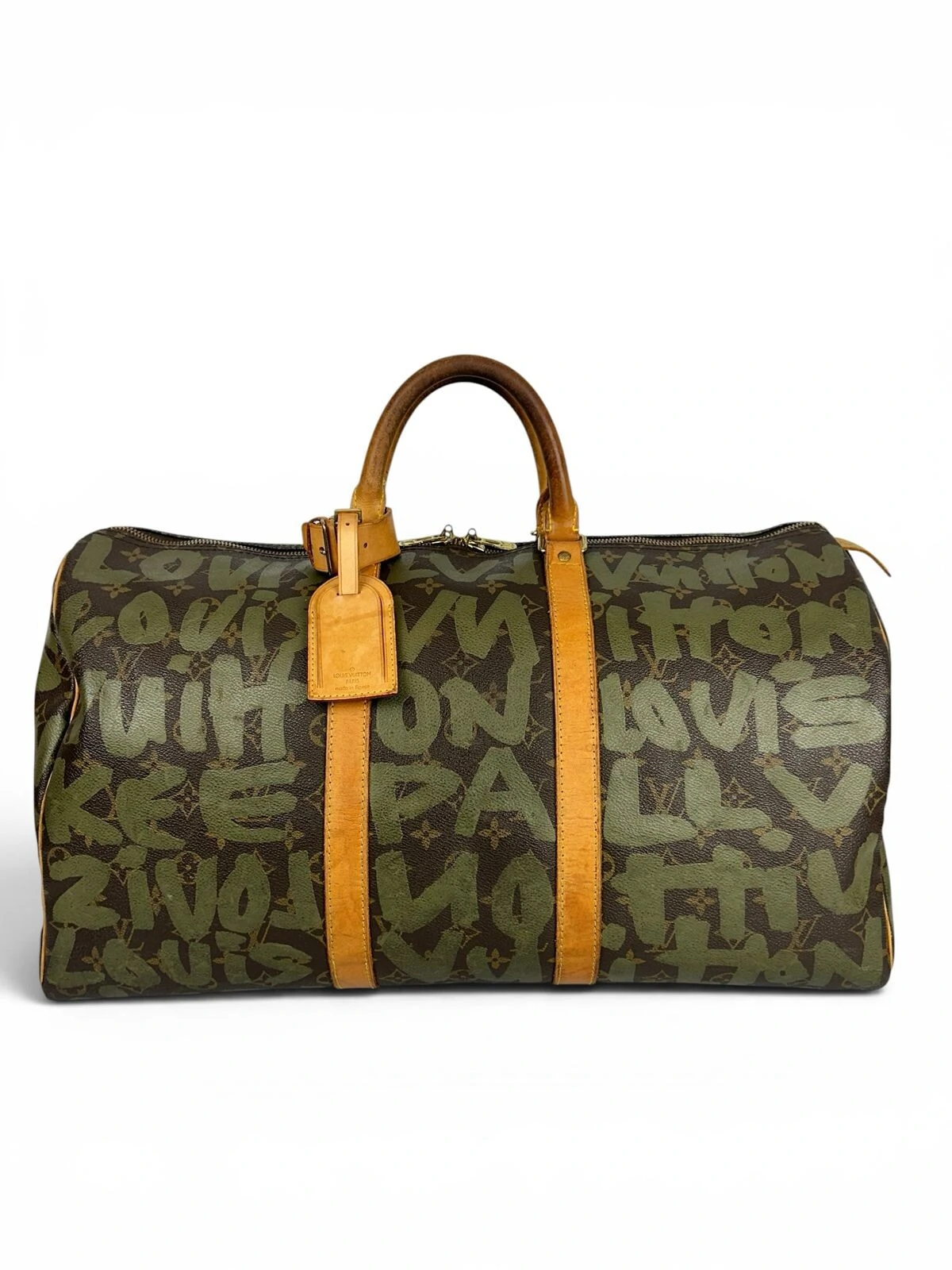 FotoMala De Mão Louis Vuitton Keepall Stephen Sprouse Monogram / Verde Musgo