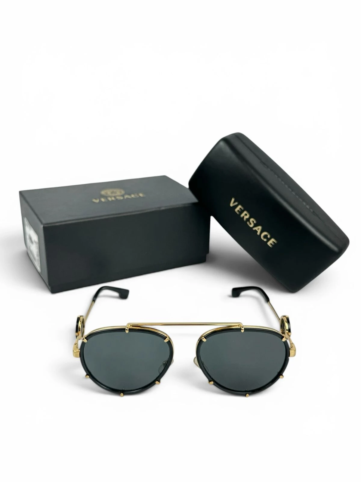 FotoÓculos De Sol Versace Aviador 2232 Preto