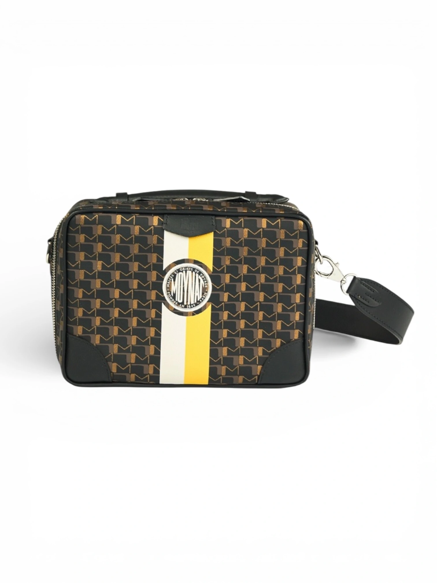 FotoBolsa Moynat Toile 1920 Camera Bag Carbon Bronze Yellow