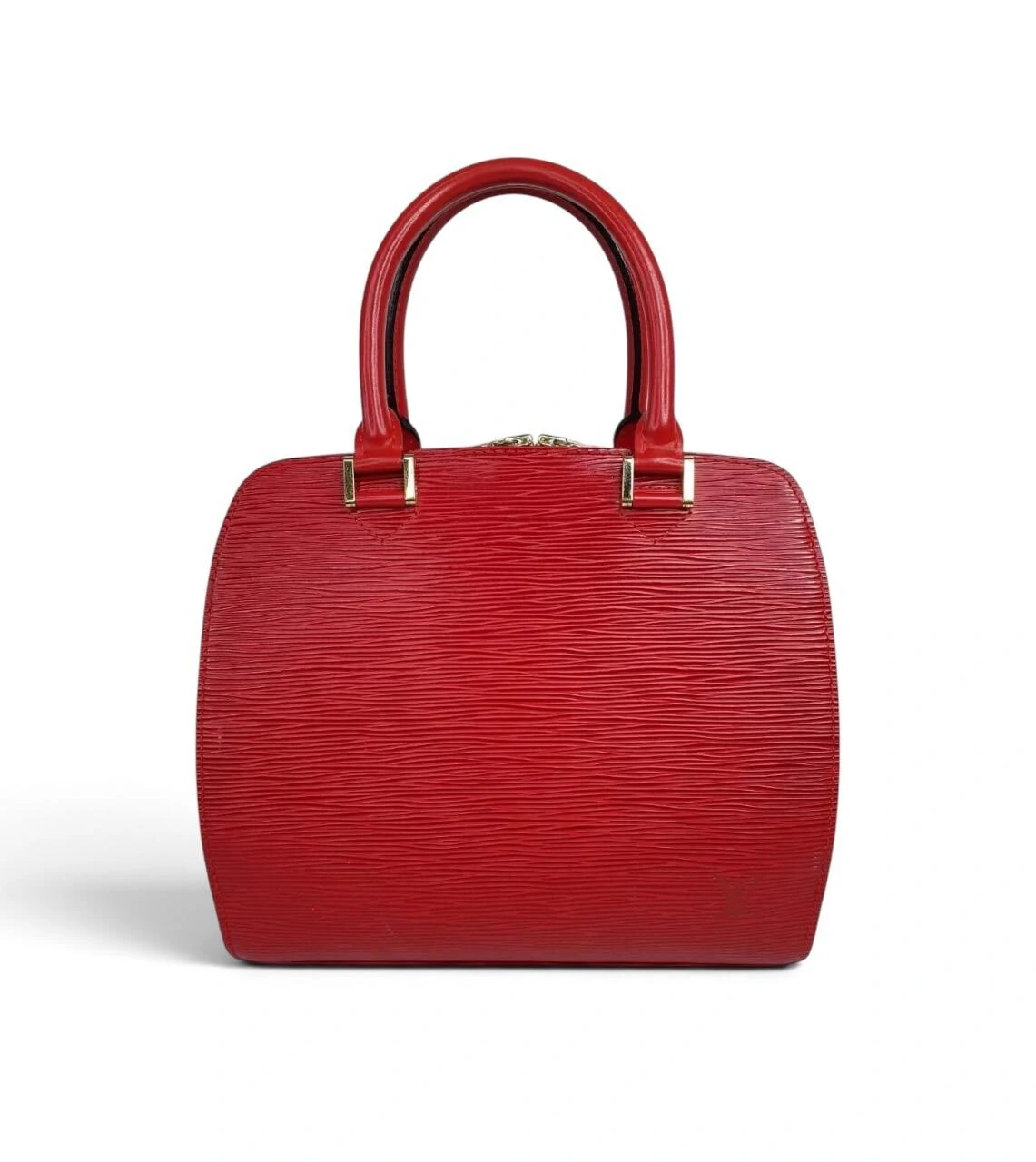 Foto Bolsa Louis Vuitton Sablons em Couro Epi Vermelha