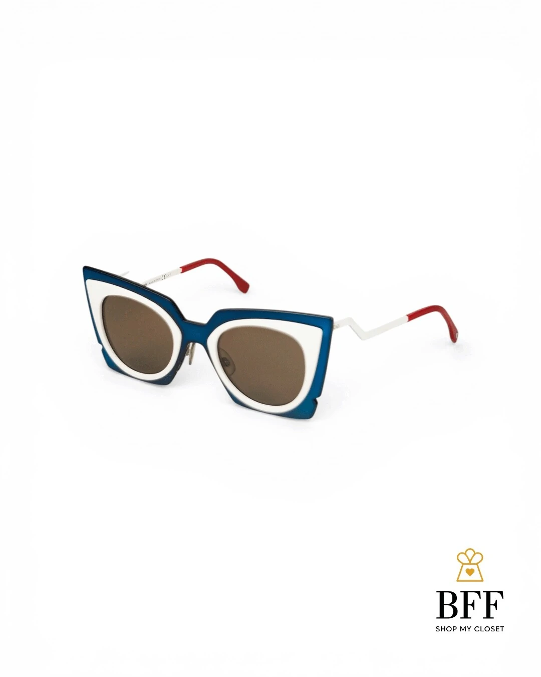 FotoÓculos Fendi Orchidea Azul e Branco