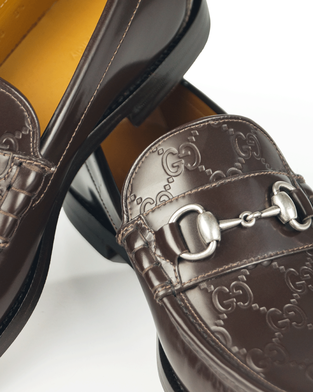 FotoSapato Gucci Horsebit Loafers Café