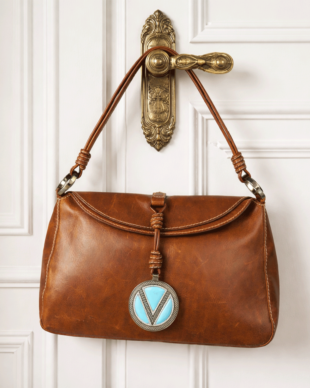 FotoBolsa Valentino V Logo Signature Turquoise