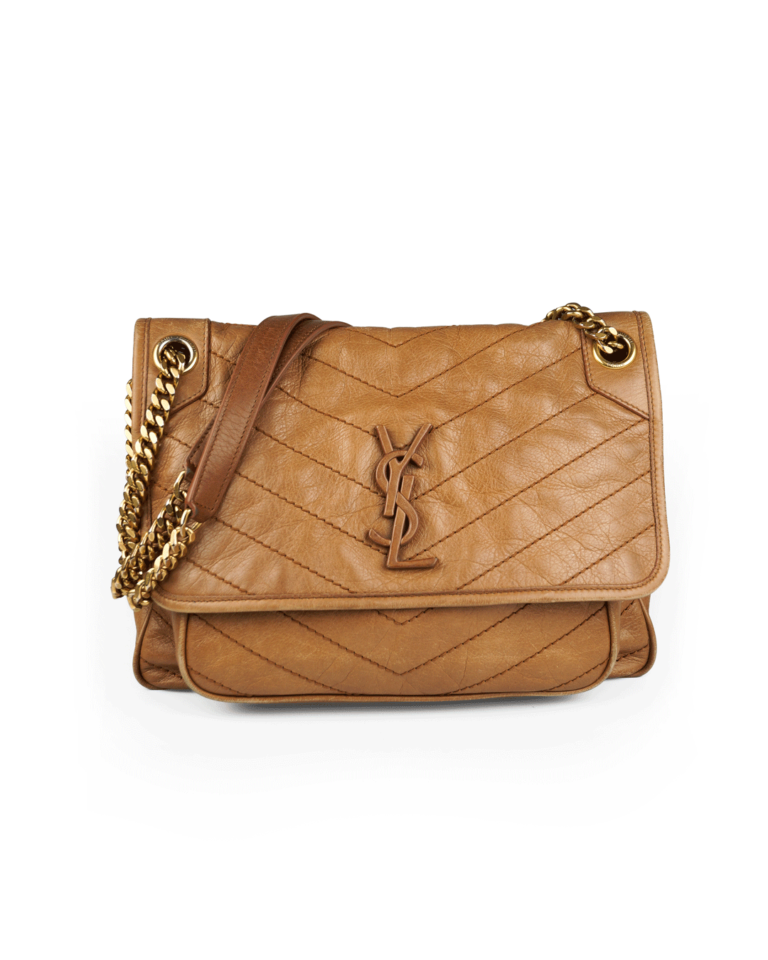 Foto Bolsa Yves Saint Laurent Niki Medium Caramelo