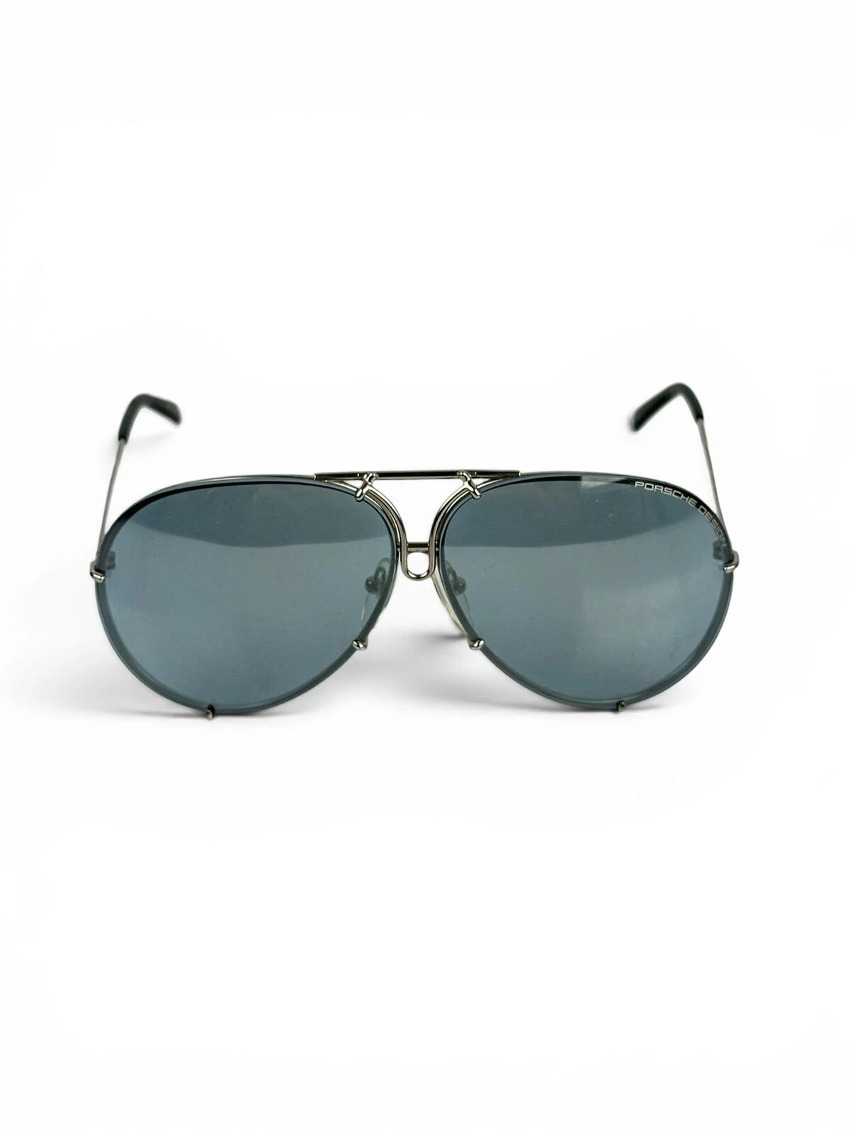 FotoÓculos De Sol Porsche Design P'8478 Titanio Com 2 Lentes Azul Espelhado