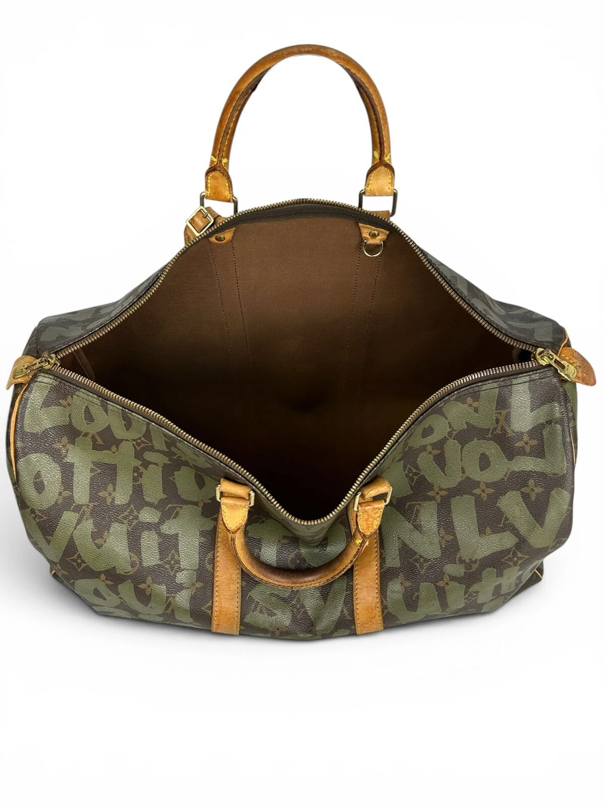 FotoMala De Mão Louis Vuitton Keepall Stephen Sprouse Monogram / Verde Musgo