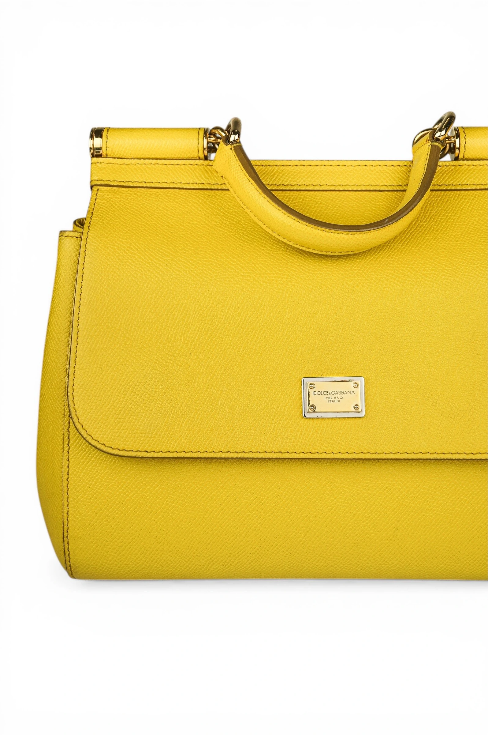 FotoBolsa Dolce & Gabbana Sicily Medium Amarela