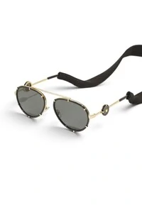 Óculos De Sol Versace Aviador 2232 Preto