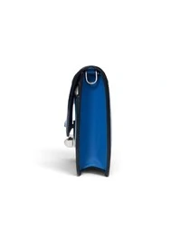 Bolsa Prada Sybille Crossbody em Couro Azul e Preto