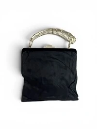 Bolsa Saint Laurent Mombasa Silk & Velvet Preta