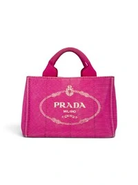 Bolsa Prada Canapa Logo Small Pink