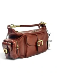 Bolsa Chloé Double Carry Camera Média Terracota
