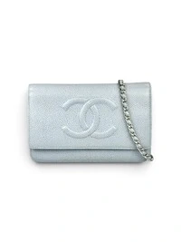 Bolsa Chanel WOC Caviar Sky Blue