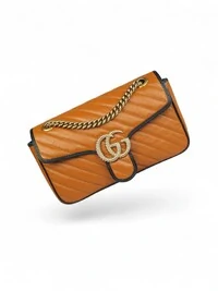 Bolsa Gucci Marmont GG Torchon Caramelo
