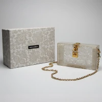 Bolsa Dolce & Gabbana Cristal Box, Renda Branca