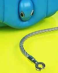 Bolsa Bvlgari X Ambush Serpenti Puffy Azul