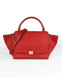 Bolsa Celine Trapeze Medium Vermelha