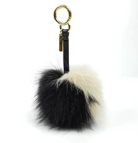 Charme De Bolsa Fendi Vison Preto e Bege