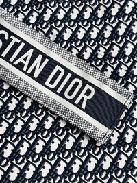 Anorak Dior Hooded em Jacquard Dior Oblique Azul-Marinho