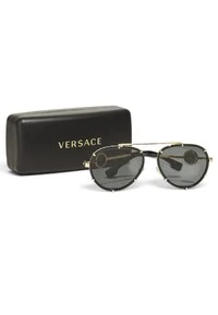 Óculos De Sol Versace Aviador 2232 Preto