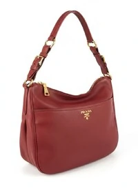 Bolsa Prada Hobo Burgundy