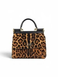Bolsa Dolce & Gabbana Sicily Small Pony Hair Leopard