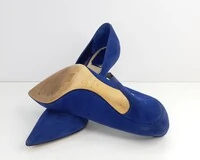 Sapato Christian Dior Camurça Azul Marinho