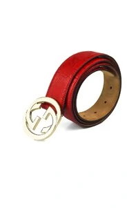 Cinto Gucci GG Vermelho