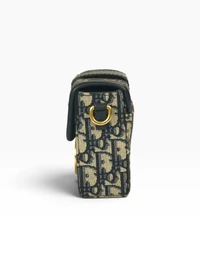 Bolsa Dior 30 Montaigne em Jacquard Oblique Azul
