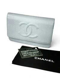 Bolsa Chanel WOC Caviar Sky Blue